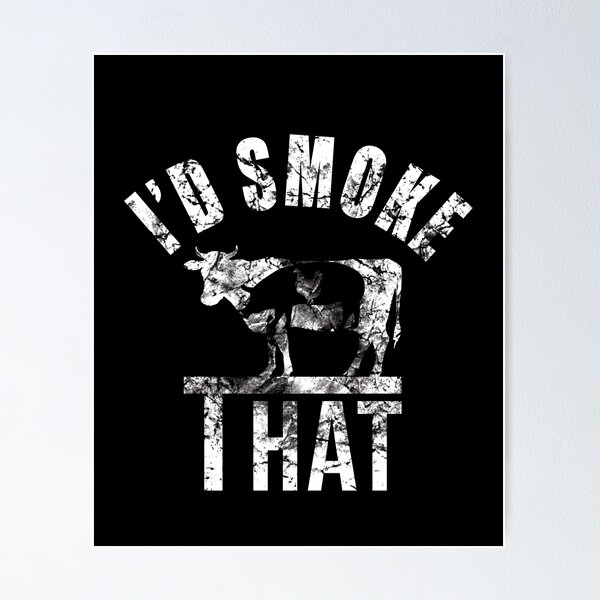 Item preview, Id SmokeThat, BBQ Grilling, Pig Funny Pork  designed and sold by StarByAsem.