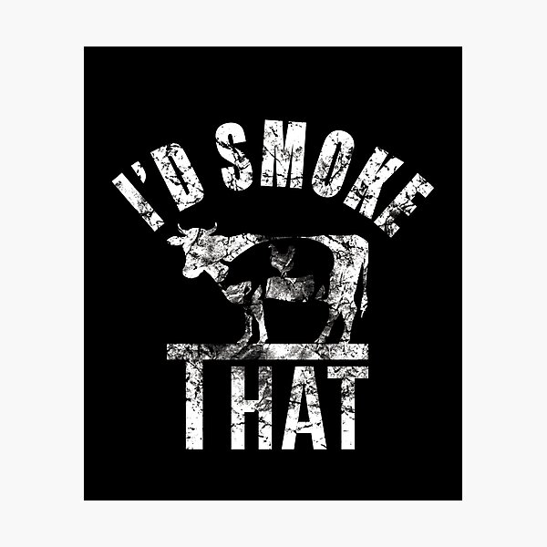 Item preview, Id SmokeThat, BBQ Grilling, Pig Funny Pork  designed and sold by StarByAsem.