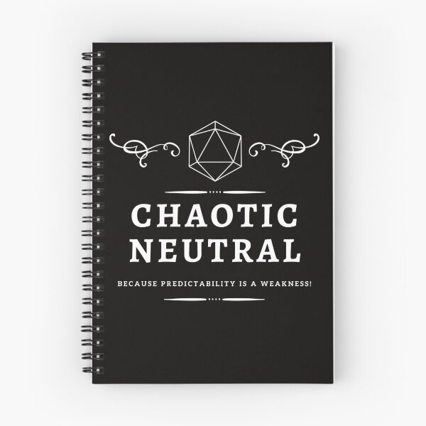 Item preview, Chaotic Neutral DnD Allignment designed and sold by MickTilio.