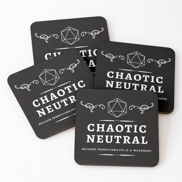 Item preview, Chaotic Neutral DnD Allignment designed and sold by MickTilio.