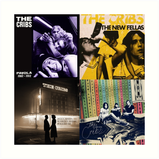 The Cribs Albums Art Print By Simonfoster365 Redbubble