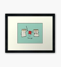 Pillow fight Framed Print
