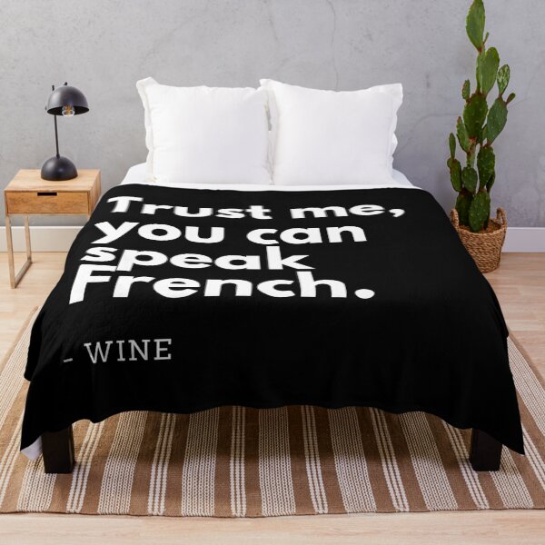 Item preview, TRUST ME YOU CAN SPEAK FRENCH Funny Wine Quote designed and sold by a-little-ink.