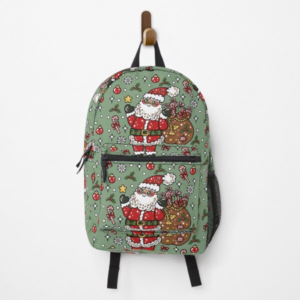 Item preview, Jolly Kawaii Christmas Santa (black line art) designed and sold by HolleyTeaTime.