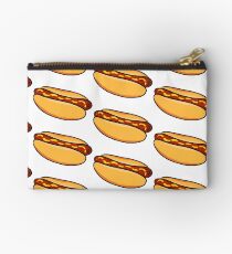 Hotdog Sausage and Buns Ketchup Mustard Classic Hot Dog Yummy Art Studio Pouch