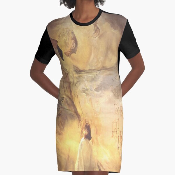 Galacidalacidesoxyribonucleicacid(Homage to Crick and Watson (Discoverers of DNA))- Salvador Dalí Graphic T-Shirt Dress