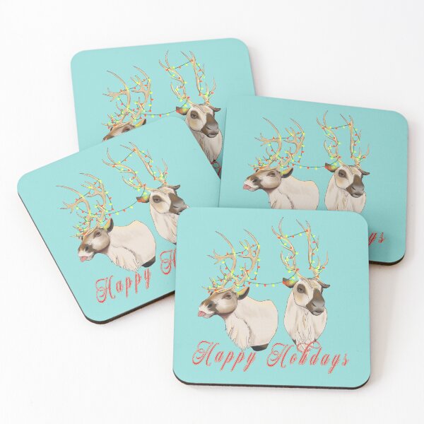 Item preview, Happy Holidays Reindeer designed and sold by Dudelings.