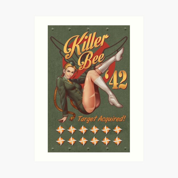 Killer Bee Pin Up Art Print