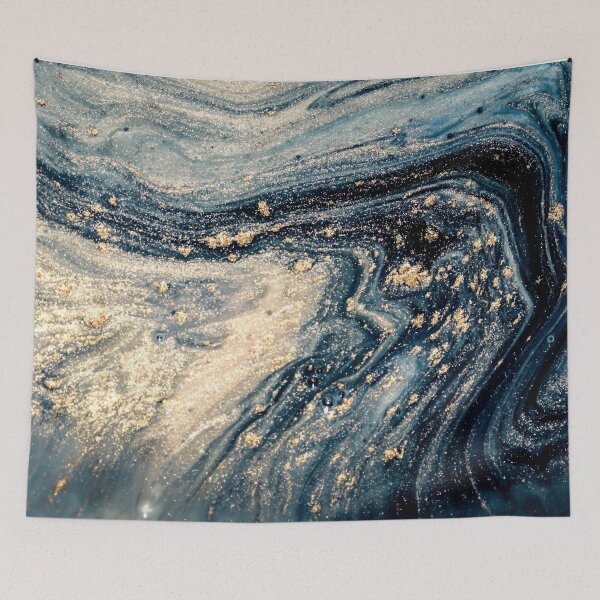 Item preview, Ocean Gold Dust Abstract Marble Effect designed and sold by Lunar009.