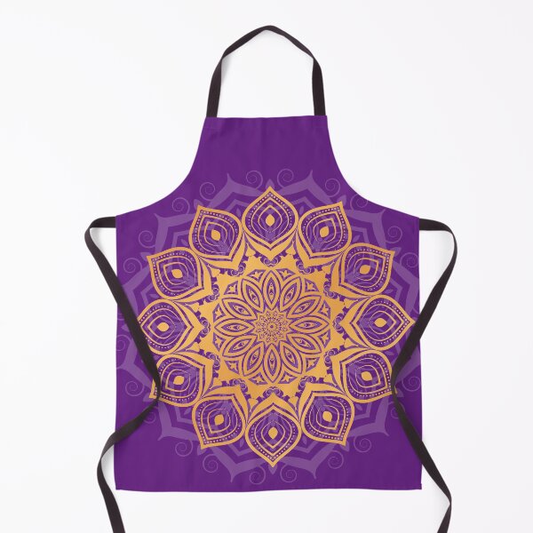 Item preview, Gold and purple mandala flower designed and sold by urban-color.