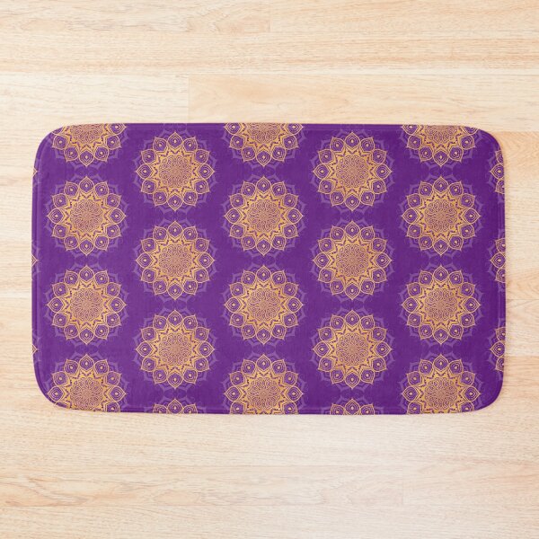 Item preview, Gold and purple mandala flower  designed and sold by urban-color.