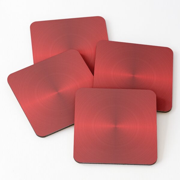 Item preview, Red Brushed Metal Circular Look-alike designed and sold by Sybille-Yates.