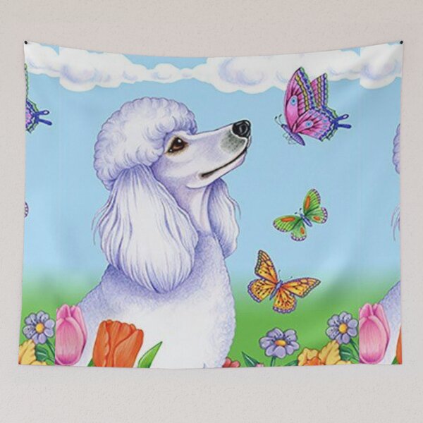 Item preview, Poodle cute pet dog dogs pets puppy art caniche flowers designed and sold by Coolstuff4you71.