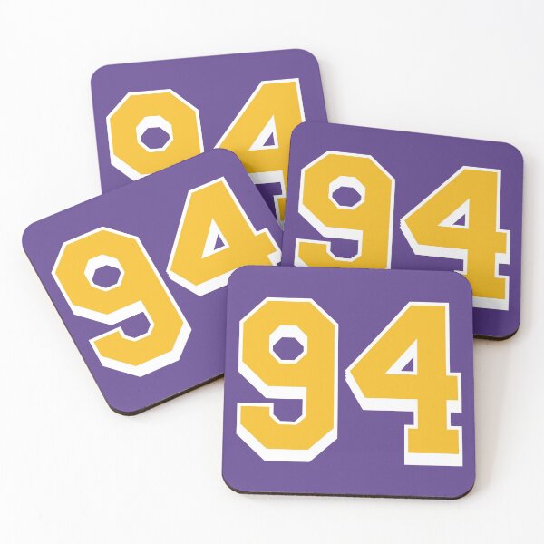 Item preview, 94 Yellow Number ninety-four Purple Basketball Jersey designed and sold by elhefe.