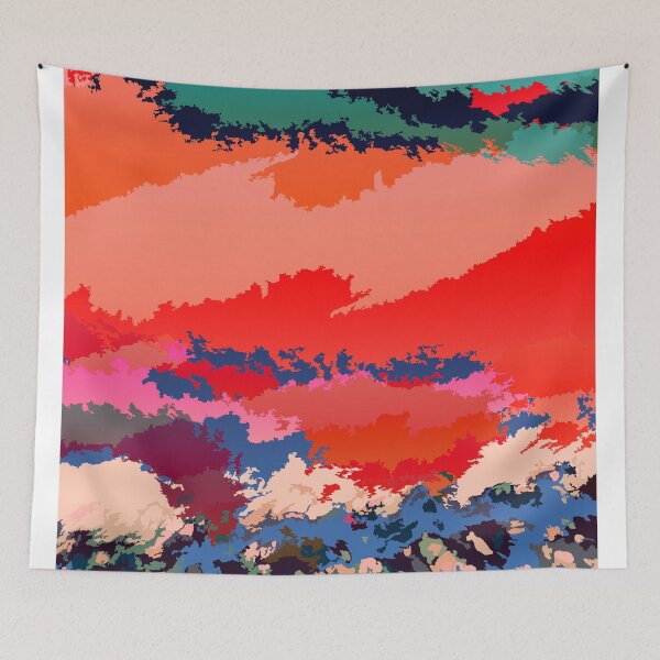 Item preview, Abstract Mountains and waves designed and sold by theinkypensieve.