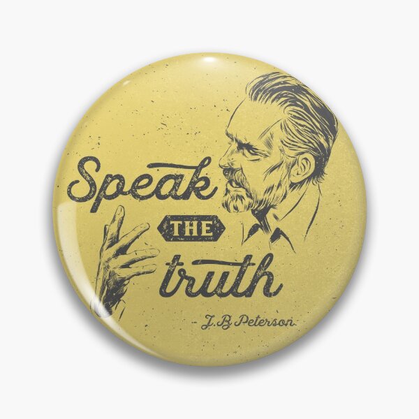 Item preview, Speak the truth Jordan Peterson Yellow Circle Chevron designed and sold by VerityVox.