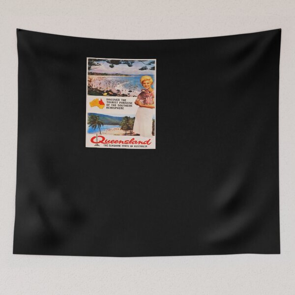 Item preview, retro iconic Queensland designed and sold by CorasPosters.