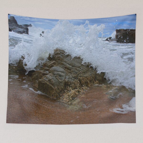 Item preview, Crashing Ocean Waves On Rocks And Beach designed and sold by comcamworld.