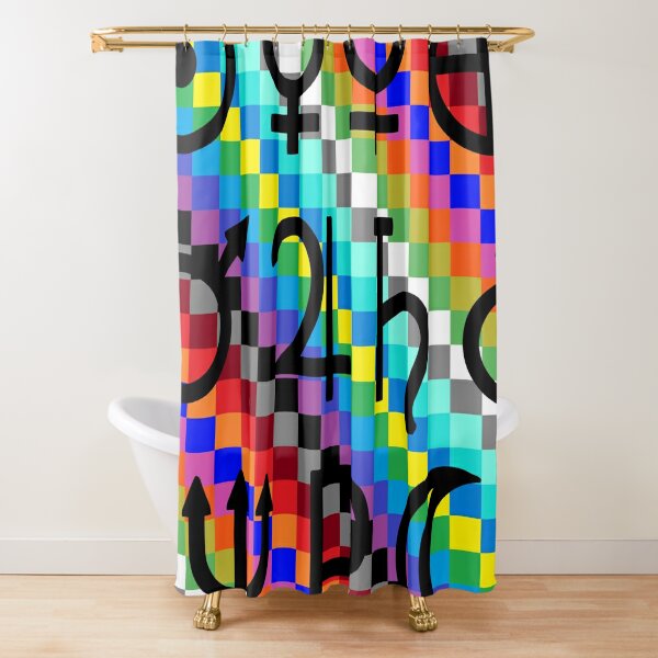 Trippy Vertical Colors Shower Curtain