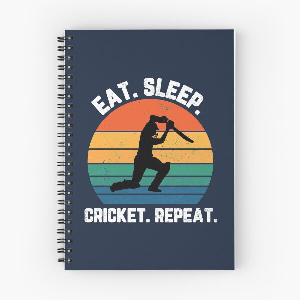 Item preview, Eat Sleep Cricket Repeat Sunset White Text designed and sold by Sour Soul.
