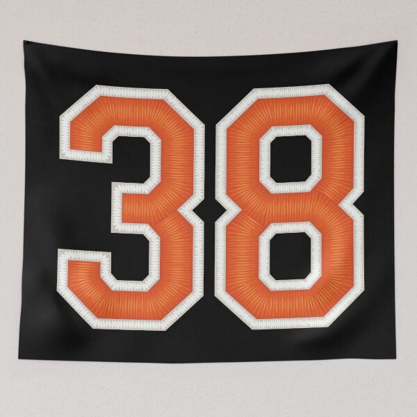 Item preview, Sports Number 38 Jersey thirty-eight Orange designed and sold by elhefe.