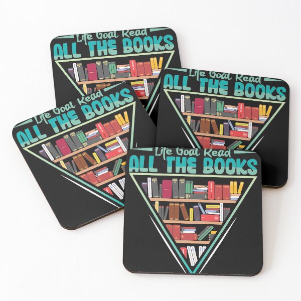 Item preview, Life goal read all the books writing design designed and sold by Grinover.