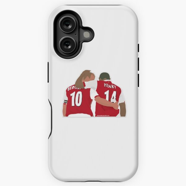 Item preview, Thierry Henry & Dennis Bergkamp Sticker Phone Case designed and sold by MyLoveishier.