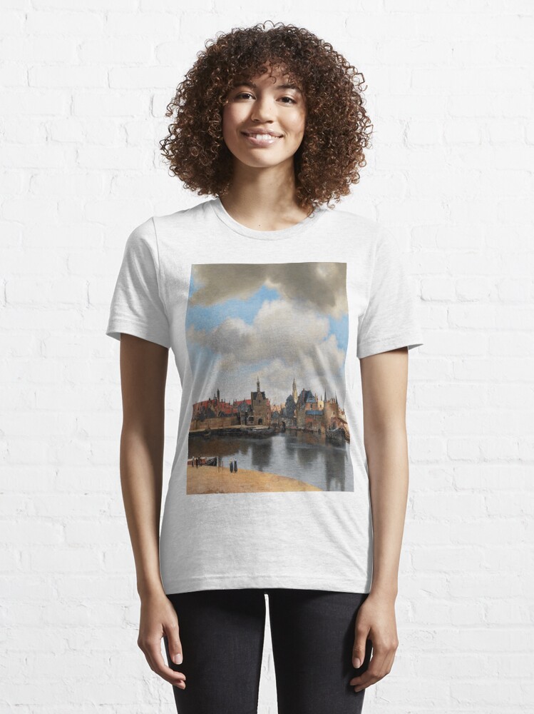 Bejaarden risico Zaailing View of Delft( Gezicht op Delft)-Johannes Vermeer" Essential T-Shirt for  Sale by LexBauer | Redbubble