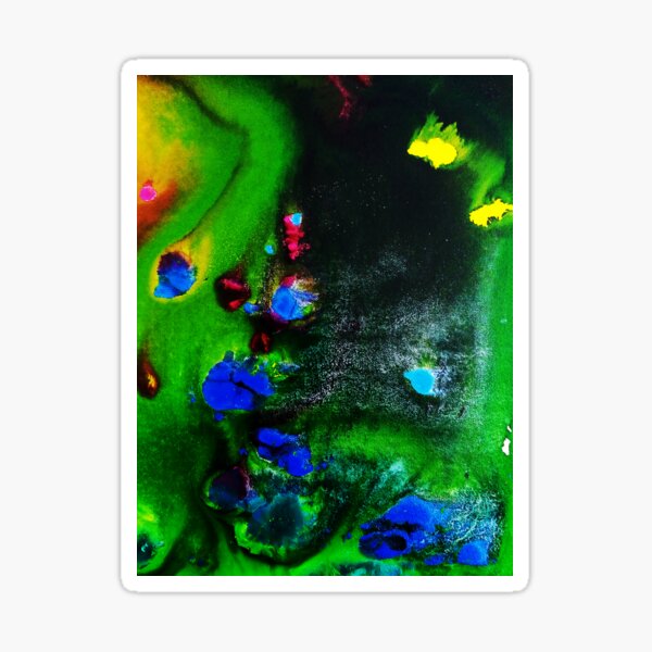 Item preview, Abstracción en azul y verde Rosina 6 designed and sold by bernd49.