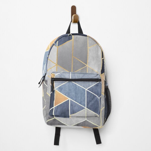 Item preview, Navy and Gold Hexagons designed and sold by cadinera.