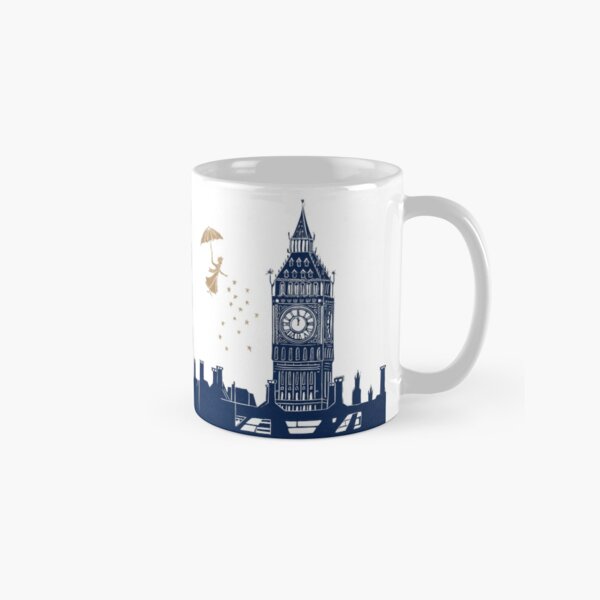 Item preview, Mary Poppins and Big Ben Linocut designed and sold by Maddy Bennett.