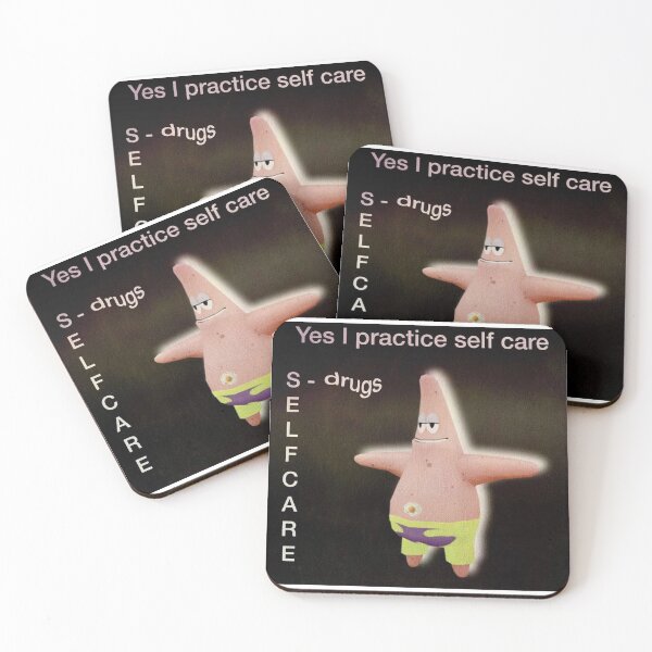 Item preview, Patrick Star Self Care Meme designed and sold by itskalymydudes.