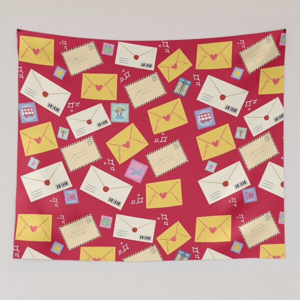 Item preview, Vintage Stamp, Envelope and Post Card Collection Philately Repeated Pattern designed and sold by conceptDVS.