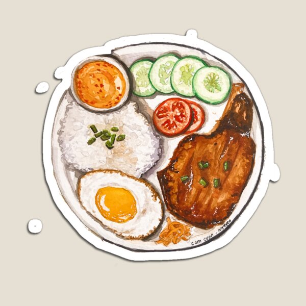 Item preview, Vietnamese grilled porkchop with rice aka Cơm Sườn designed and sold by Nguyen Foodholic.