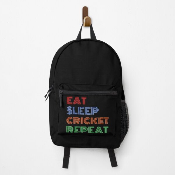 Item preview, Eat Sleep Cricket Repeat Colorful Text Cricket designed and sold by Sour Soul.