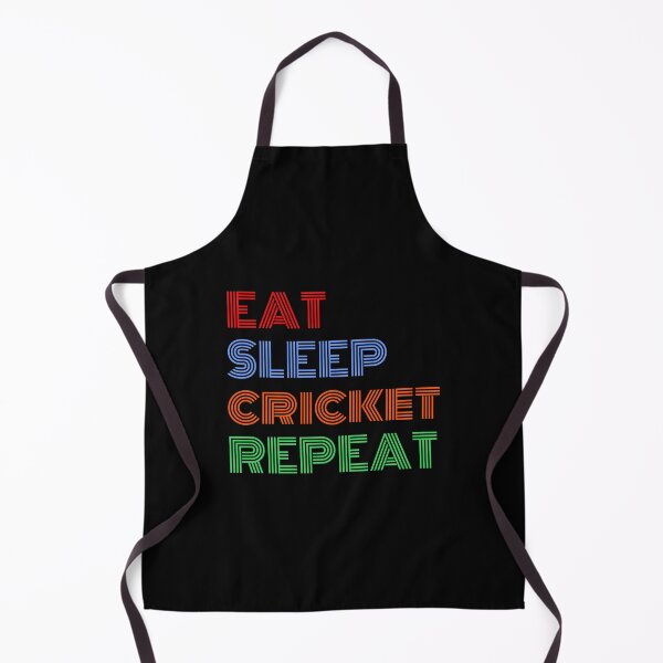 Item preview, Eat Sleep Cricket Repeat Colorful Text Cricket designed and sold by Sour Soul.