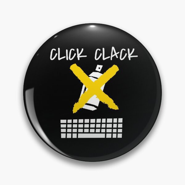 Item preview, Click clack, don't spray, hack designed and sold by GraphicTeesSuck.
