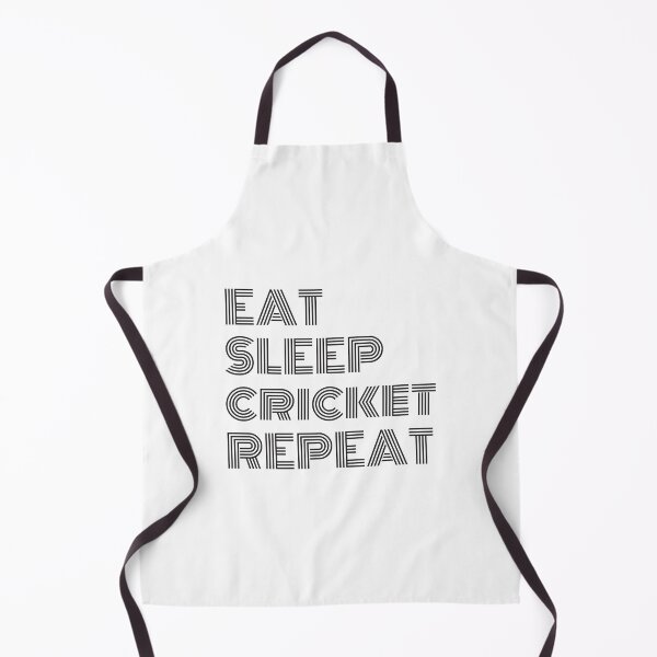 Item preview, Eat Sleep Cricket Repeat Black Text Cricket designed and sold by Sour Soul.