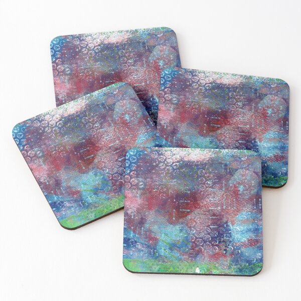 Item preview, "Spring Haze" Gel Print Painting designed and sold by peonypours.
