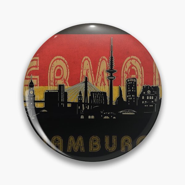 Item preview, hamburg skyline flag designed and sold by BekimART2.
