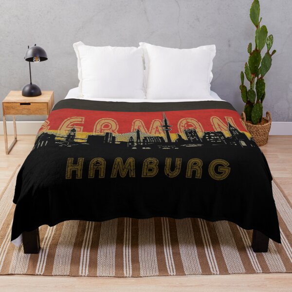 Item preview, hamburg skyline flag designed and sold by BekimART2.