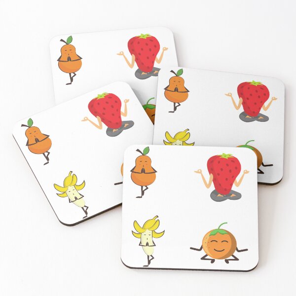 Item preview, Cute fruits doing yoga meditation artwork  designed and sold by AnujShah7.