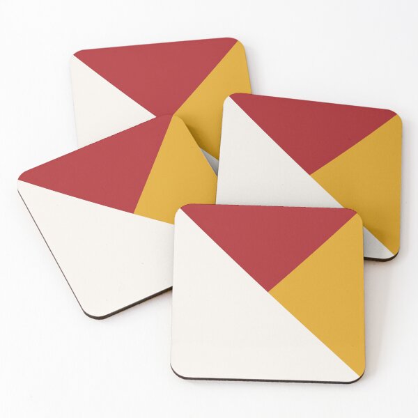 Item preview, Tricolor Geometry Red Yellow designed and sold by La Chic.