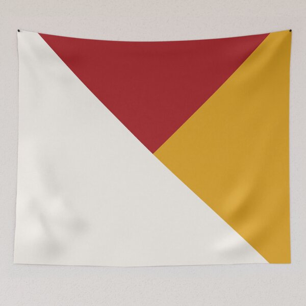 Item preview, Tricolor Geometry Red Yellow designed and sold by La Chic.
