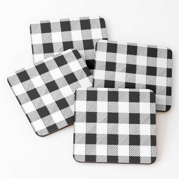 Item preview, white and black plaid pattern designed and sold by virilamissa.