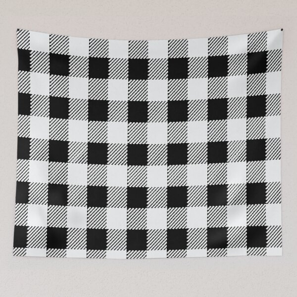Item preview, white and black plaid pattern designed and sold by virilamissa.