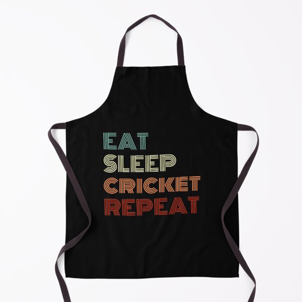 Item preview, Eat Sleep Cricket Repeat Text Cricket Fan designed and sold by Sour Soul.