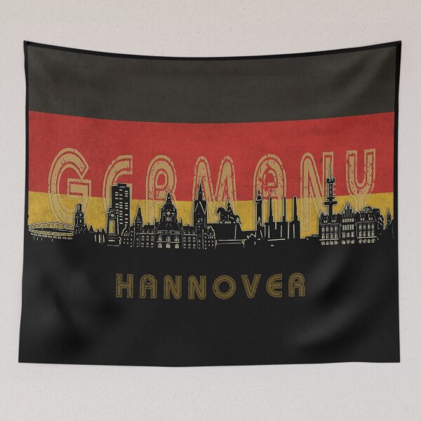 Item preview, hannover skyline flag designed and sold by BekimART2.