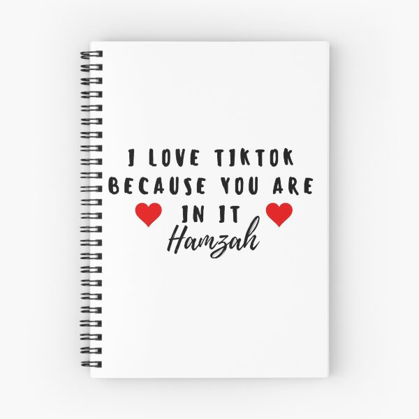 Item preview, i love tiktok beacuse you are in it hamzah designed and sold by MoreArt15.