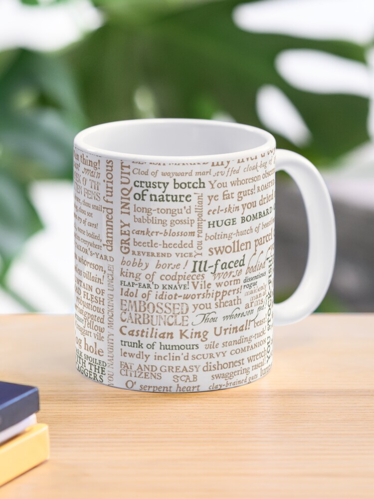 Thumbnail 1 of 6, Coffee Mug, Shakespeare's Insults Collection - Revised Edition (by incognita) designed and sold by Styled Vintage.